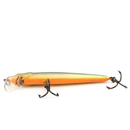 Rapala Husky Jerk 10 Wobbler, Gold/Grün, 10g, Schwebend, #11517