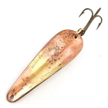 Wright & McGill Streamliner Blinker, Bronze, 7g, Vintage, #11544