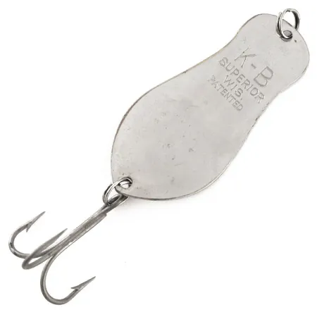K-B Bait K-B Spoon 2 Superior Blinker, Nickel, 14g, Vintage, #11564