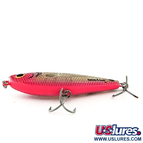 Bomber Badonk-A-Donk Low Pitch Köder, Pink/Gold, 14g, Tiefer Sound, #11566