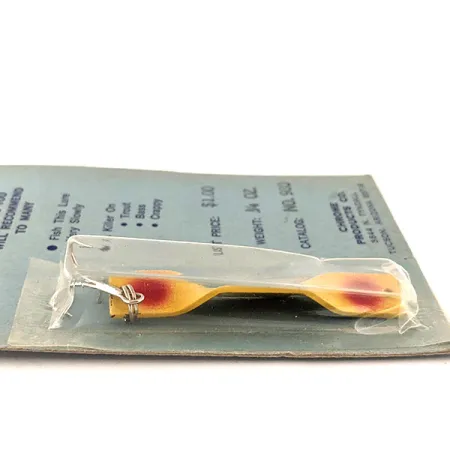 Holt lures Vintage Blinker, Gelb-Rot, 7g, Chrome Products Co, #11567