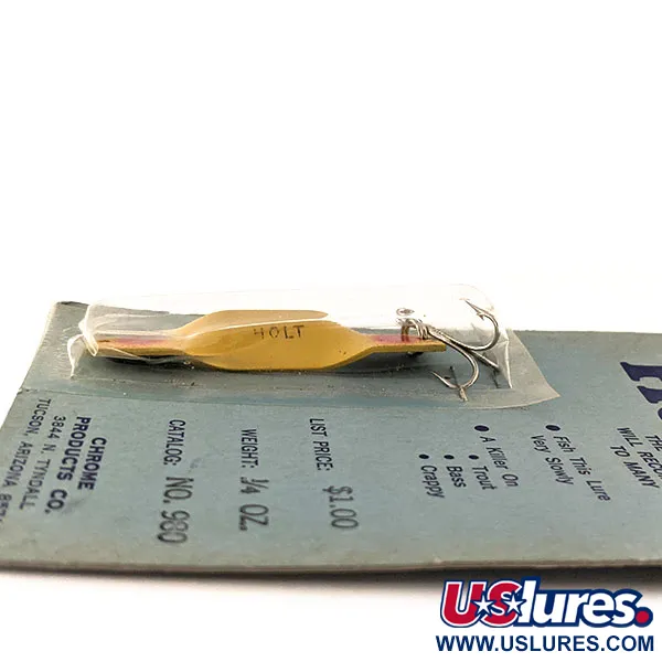 Holt lures Vintage Blinker, Gelb-Rot, 7g, Chrome Products Co, #11567