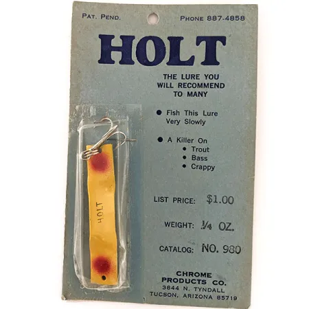 Vintage Holt lures (1960s)