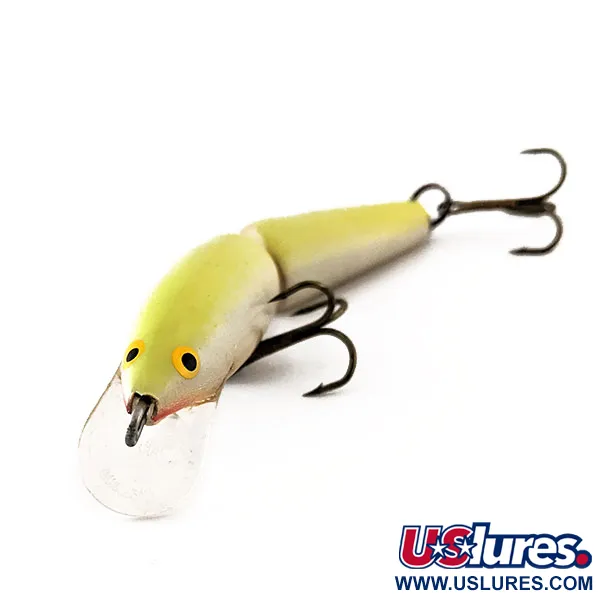 Rapala Jointed J9 Geteilter Wobbler, Chartreuse, 7g, Balsa, #11572