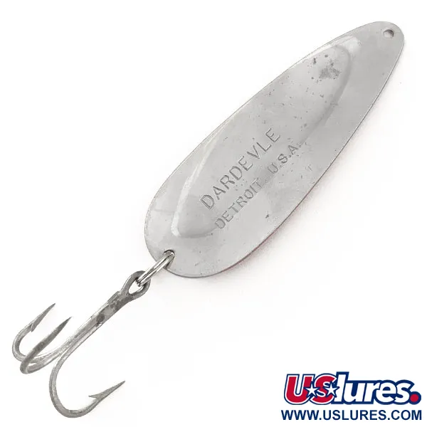 Dardevle Blinker, Rot/Weiß/Nickel, 28g, Klassik-Design, #11582