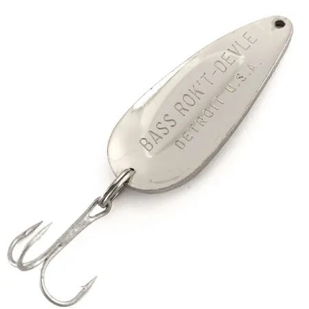 Dardevle Bass Rok'T-Devle Blinker, Nickel, 20g, Detroit-Prägung, #11601