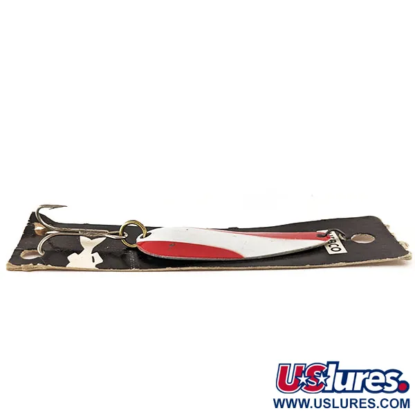 Nebco FlashBait 266 Blinker, Rot / Weiß, 10g, Vintage USA, #11623