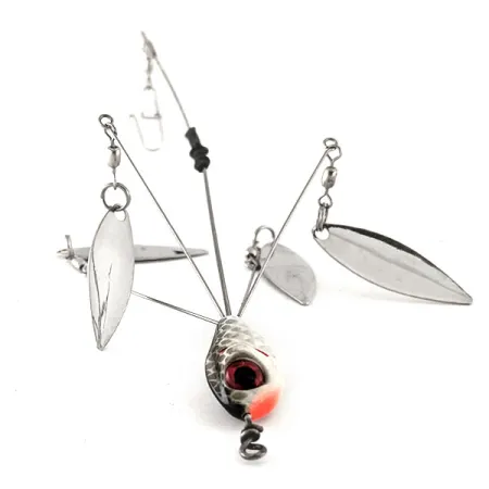 Booyah Boo Rig Alpine Spinner-Rig, Nickel, 14g, Weidenblätter, #11625
