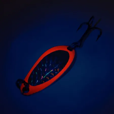 Luhr Jensen Little Jewel UV Blinker, Rot, 7g, UV-aktiv, #11626