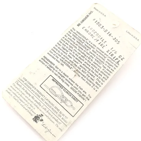 Luhr Jensen Krocodile Blinker, Nickel/Rot, 4,7g, Fire Stripe, #1003