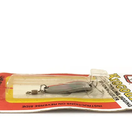 Luhr Jensen Krocodile Blinker, Nickel/Rot, 4,7g, Fire Stripe, #1003