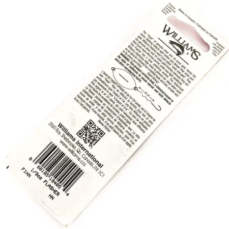 Williams Flasher F1 Blinker, Gold / Silber, 9g, Gehämmert, #11670