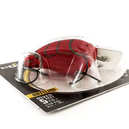 Storm Arashi Rattling Square 5 Crankbait, Red Craw, 18g, Rasseln, #11672