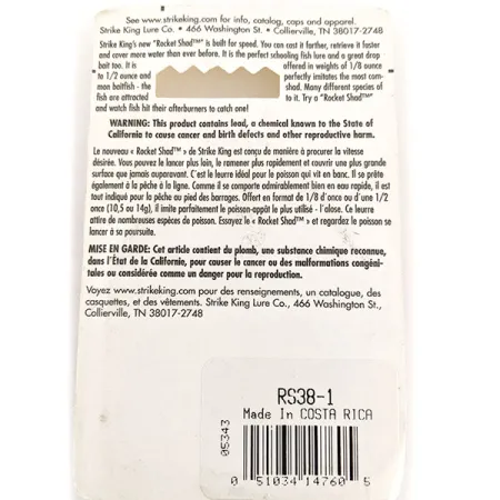 Strike King Rocket Shad Spinnerbait, Chartreuse, 10,6g, Colorado-Blatt, #RS-38