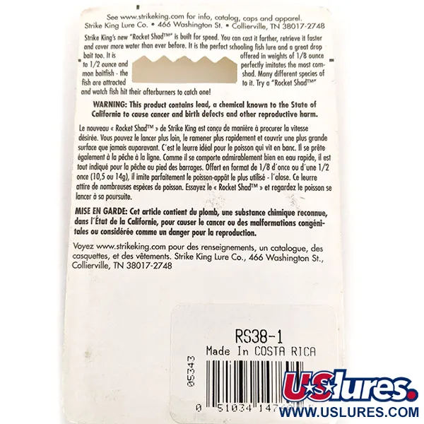 Strike King Rocket Shad Spinnerbait, Chartreuse, 10,6g, Colorado-Blatt, #RS-38