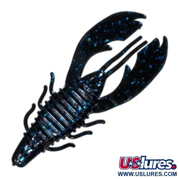Berkley Havoc Craw Fatty Gummiköder, Black Blue Fleck, 10cm, #11699