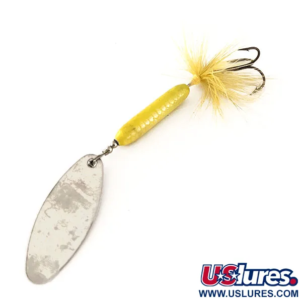 Worden’s Original Rooster Tail 5 Spinner, Silber / Gelb, 12g, #11714