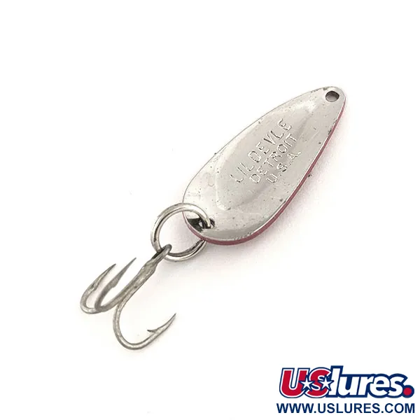 Dardevle Lildevle Blinker, Rot/Weiß/Nickel, 3,4g, Vintage, #11721