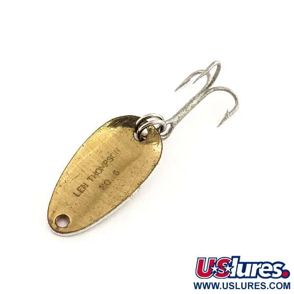 Len Thompson #6 Blinker, Rot / Weiß / Messing, 3.5g, Klassiker, #11754