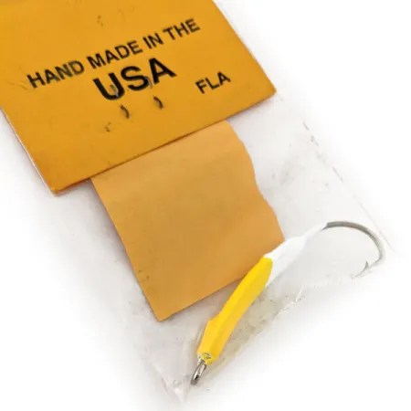 Doc's Goofy Jig Pompano-Jig, Weiß / Gelb, 7g, Handgefertigt, #11757