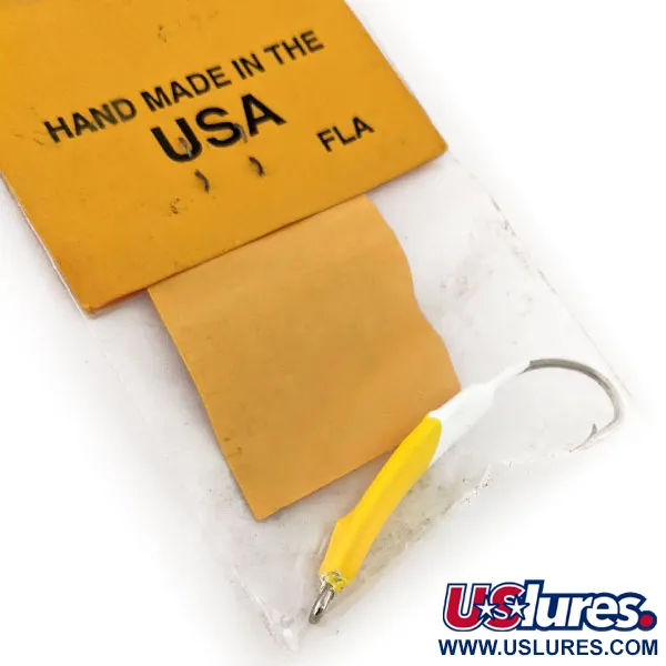 Doc's Goofy Jig Pompano-Jig, Weiß / Gelb, 7g, Handgefertigt, #11757
