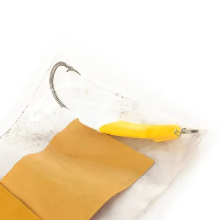 Doc's Goofy Jig Pompano-Jig, Weiß / Gelb, 7g, Handgefertigt, #11757