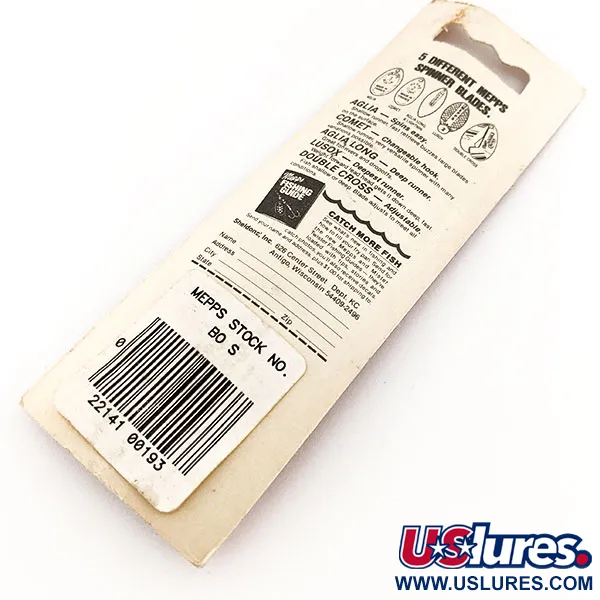 Mepps Aglia 0 Spinner, Silber, 2.5g, Rotreizschlauch, #11761