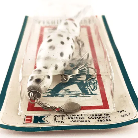 Kmart Kresge #381 Wobbler, Weiß / Schwarz, 14g, Metallschaufel, #11780