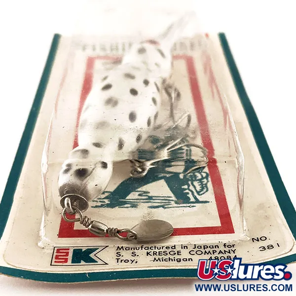 Kmart Kresge #381 Wobbler, Weiß / Schwarz, 14g, Metallschaufel, #11780