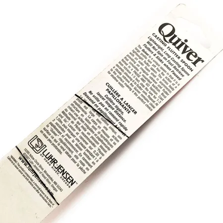 Luhr Jensen Quiver Blinker, Grau/Orange, 39g, asymmetrisch, #11781