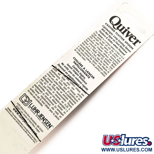 Luhr Jensen Quiver Blinker, Grau/Orange, 39g, asymmetrisch, #11781