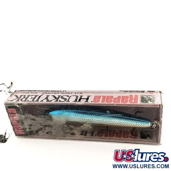 Rapala Husky Jerk 8 Wobbler, Silber-Blau, 6g, schwebend, #11789