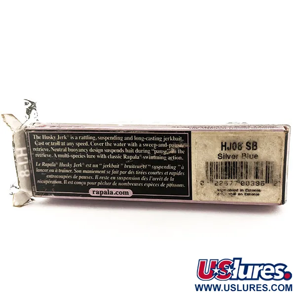 Rapala Husky Jerk 8 Wobbler, Silber-Blau, 6g, schwebend, #11789