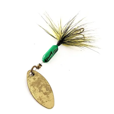 Worden’s Original Rooster Tail Spinner, Gold/Grün, 1,77g, Feder, #11815