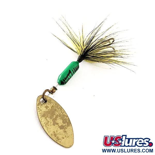 Worden’s Original Rooster Tail Spinner, Gold/Grün, 1,77g, Feder, #11815