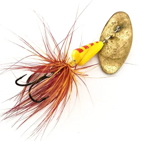 Yakima Bait Vibric Rooster Tail Spinner, Gelb/Rot, 4g, #11817