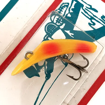 Kmart Kresge #318 Schleppköder, Yellow / Red, 2.5g, Vintage, #11828