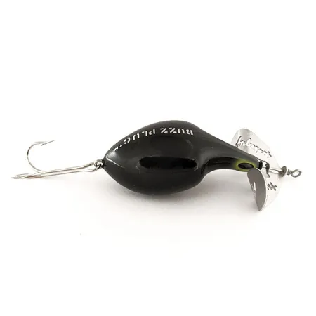 Fred Arbogast Buzz Plug Oberflächenköder, Schwarz, 28g, Propeller, #11839