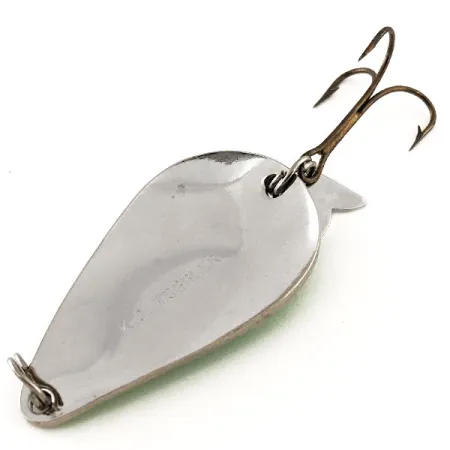 Acme K.O. Wobbler Blinker, Nickel/Grün, 21g, Sonic-Schwanz, #11863