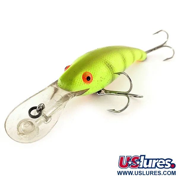 Cotton Cordell Wally Diver Magnum UV Wobbler, Chartreuse, 21g, #11872