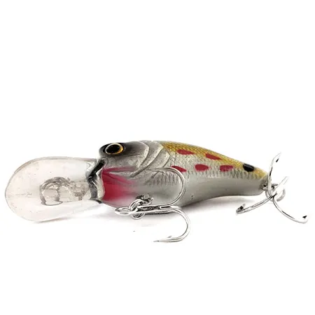 Bass Pro Shops XPS Lazer Eye Crankbait, Silber-Gold, 9g, Rassel, #11875