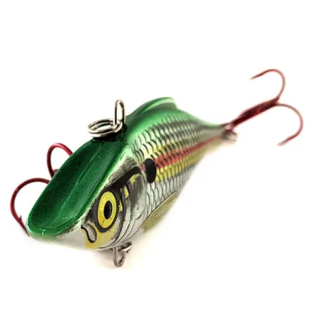 Rapala Rattl'n RAP 08 Sinkender Crankbait, Grün/Silber, 20g, Rassel, #11880