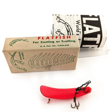 Flatfish F6 Helin Tackle UV Wobbler, Fluoreszierendes Rot, 3g, #11910