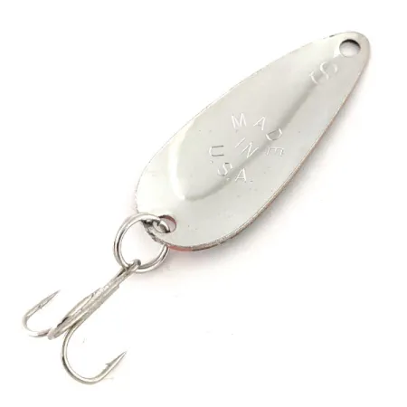 Worth Chippewa Steel Spoon Blinker, Rot/Schwarz/Nickel, 6g, #11925