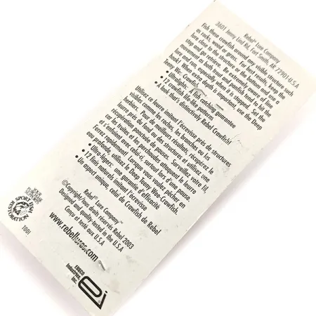 Rebel Crawfish Crankbait, Olivbraun, 2.5g, Flachläufer, #11934