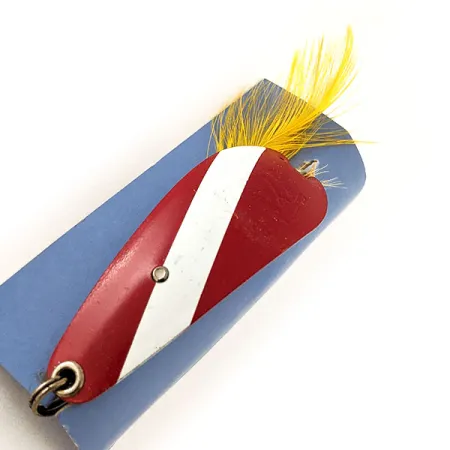 Weezel Weedless Rex Spoon Blinker, Red / White, 12,5g, Krautschutz, #11937