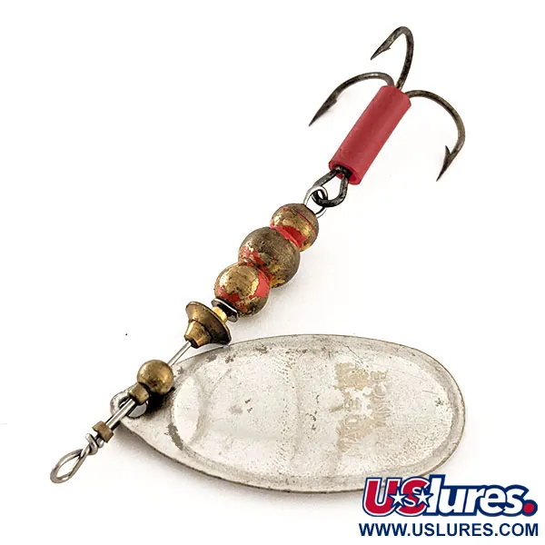 Mepps Aglia 4 Spinner, Silber, 9g, Roter Schlauch, #11963