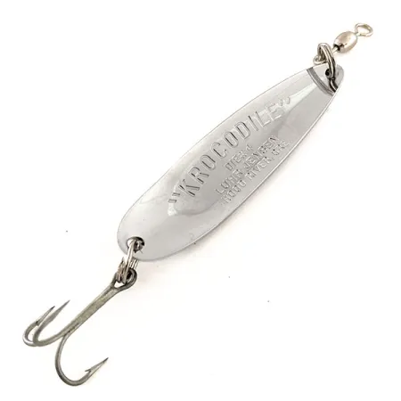 Luhr Jensen Krocodile Die #4 Blinker, Nickel/Blau, 14g, USA, #11969