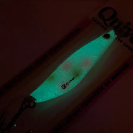 Luhr Jensen Quiver Blinker, Pearls/Glow, 14g, Foam-Core, #12050