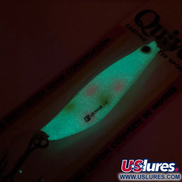 Luhr Jensen Quiver Blinker, Pearls/Glow, 14g, Foam-Core, #12050